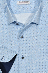 W932R Sky Dot Roll Collar