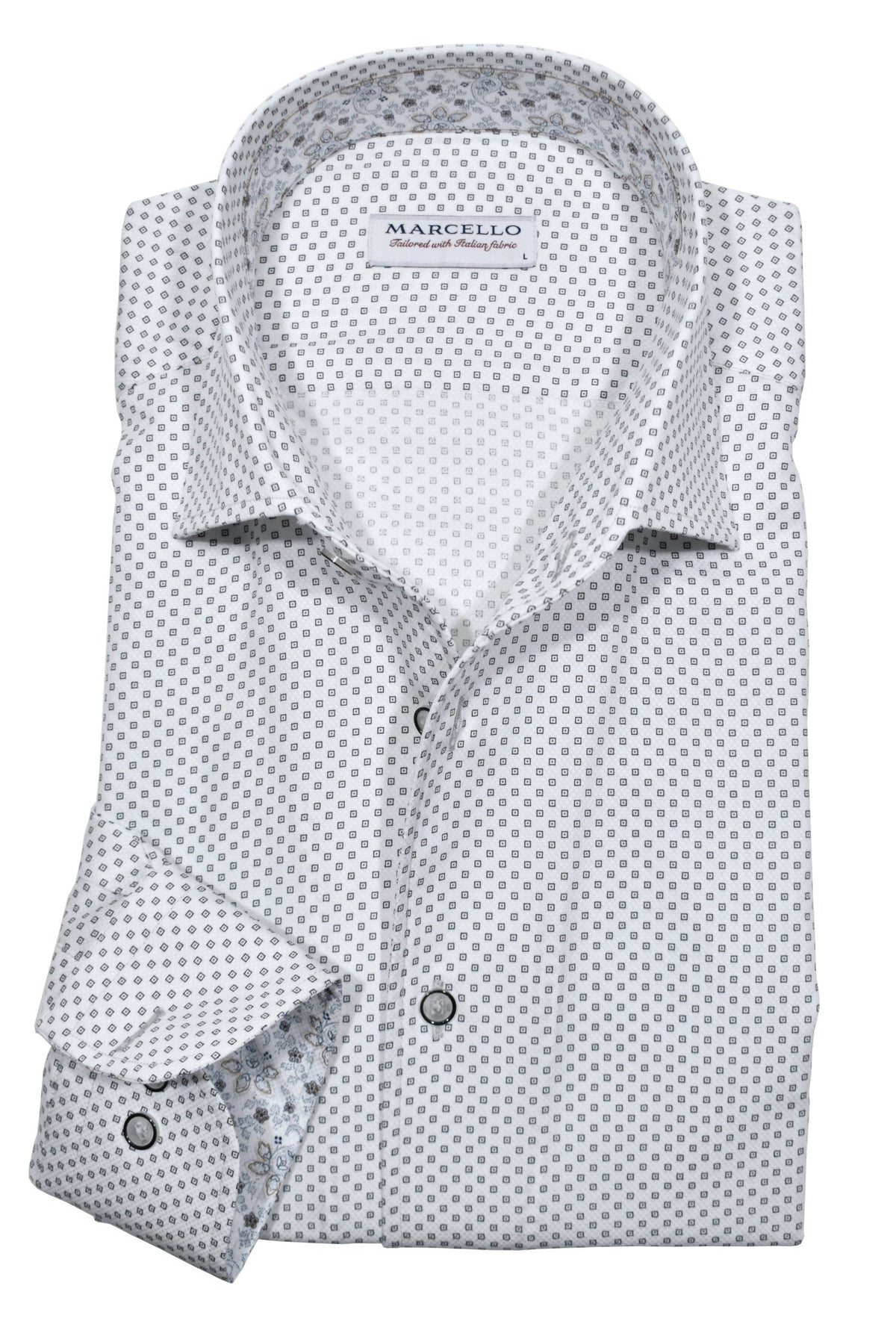 W944R Square Medallion Roll Collar