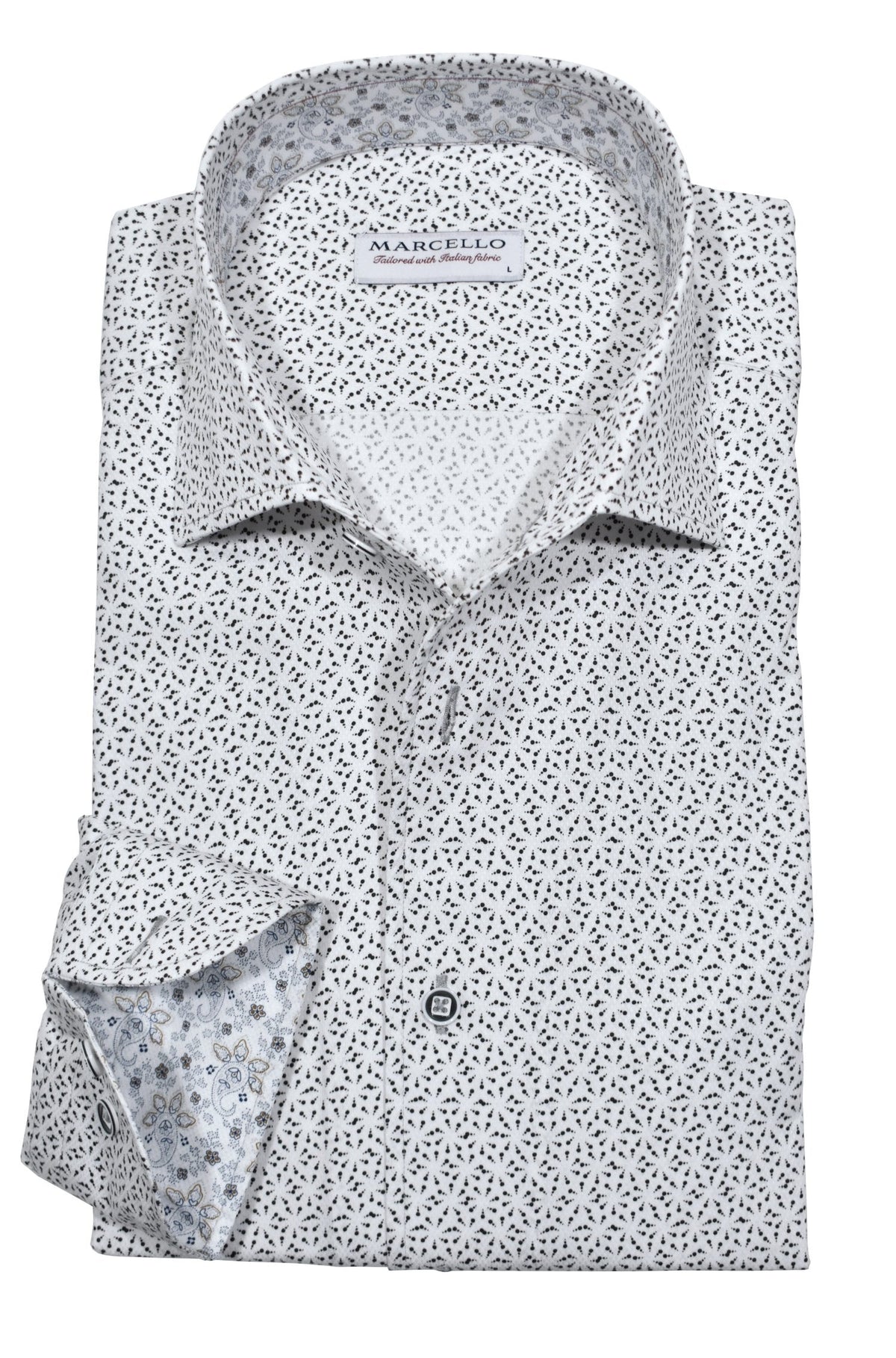 W948R Night Burst Roll Collar Shirt