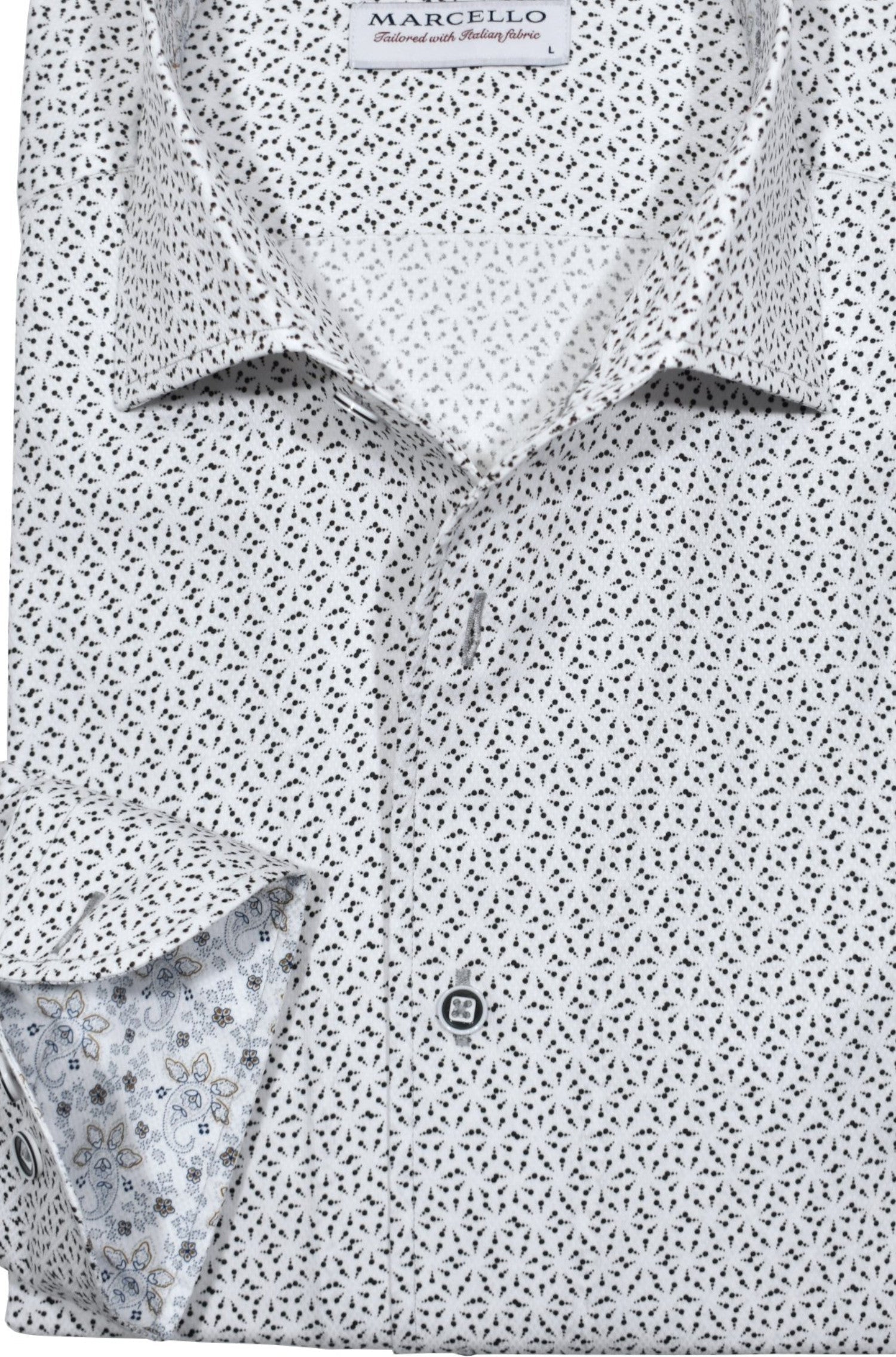 W948R Night Burst Roll Collar Shirt