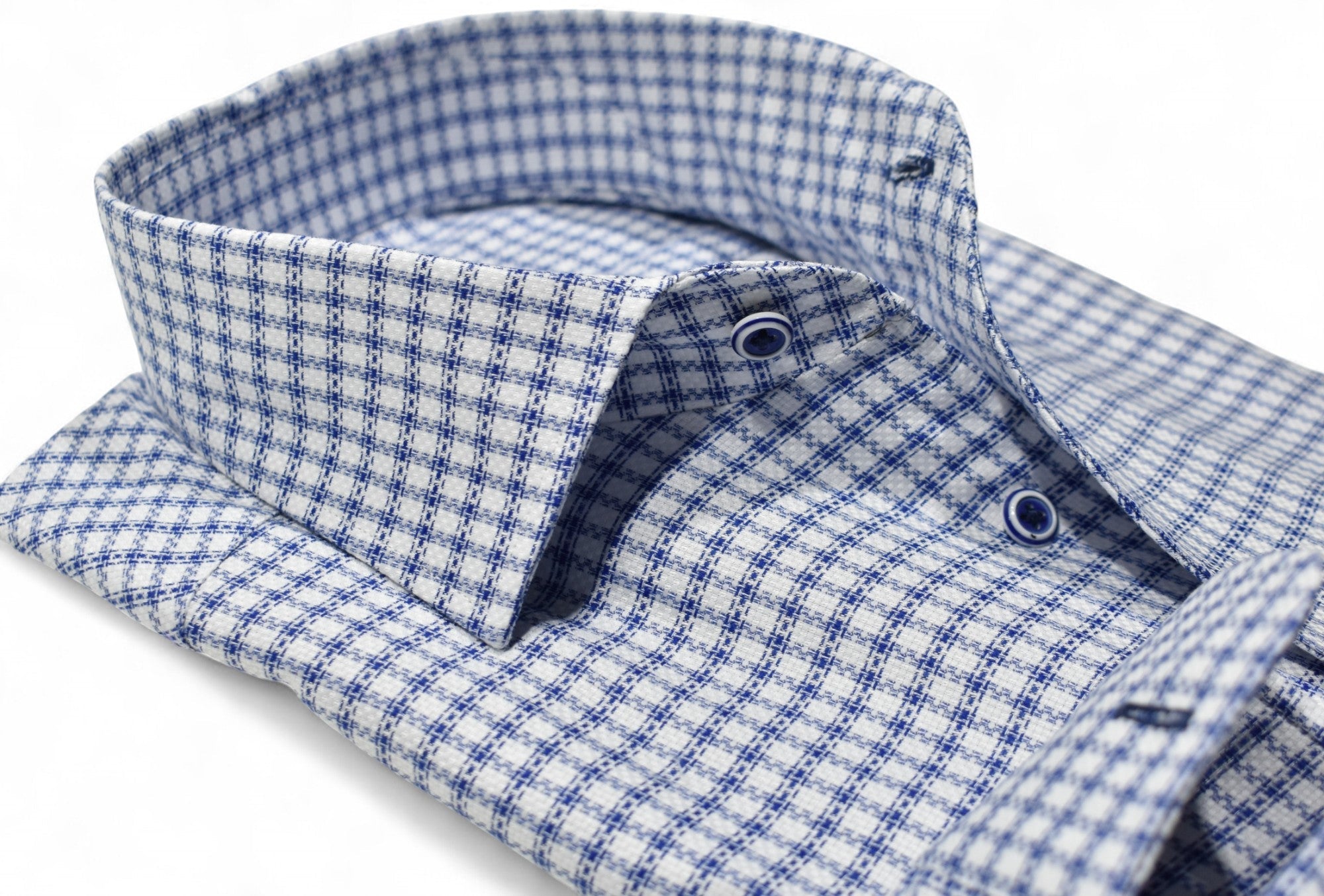 W979R Derby Graduated Check Roll Collar