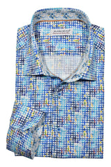 W993 Marine Plaid Sport Shirt