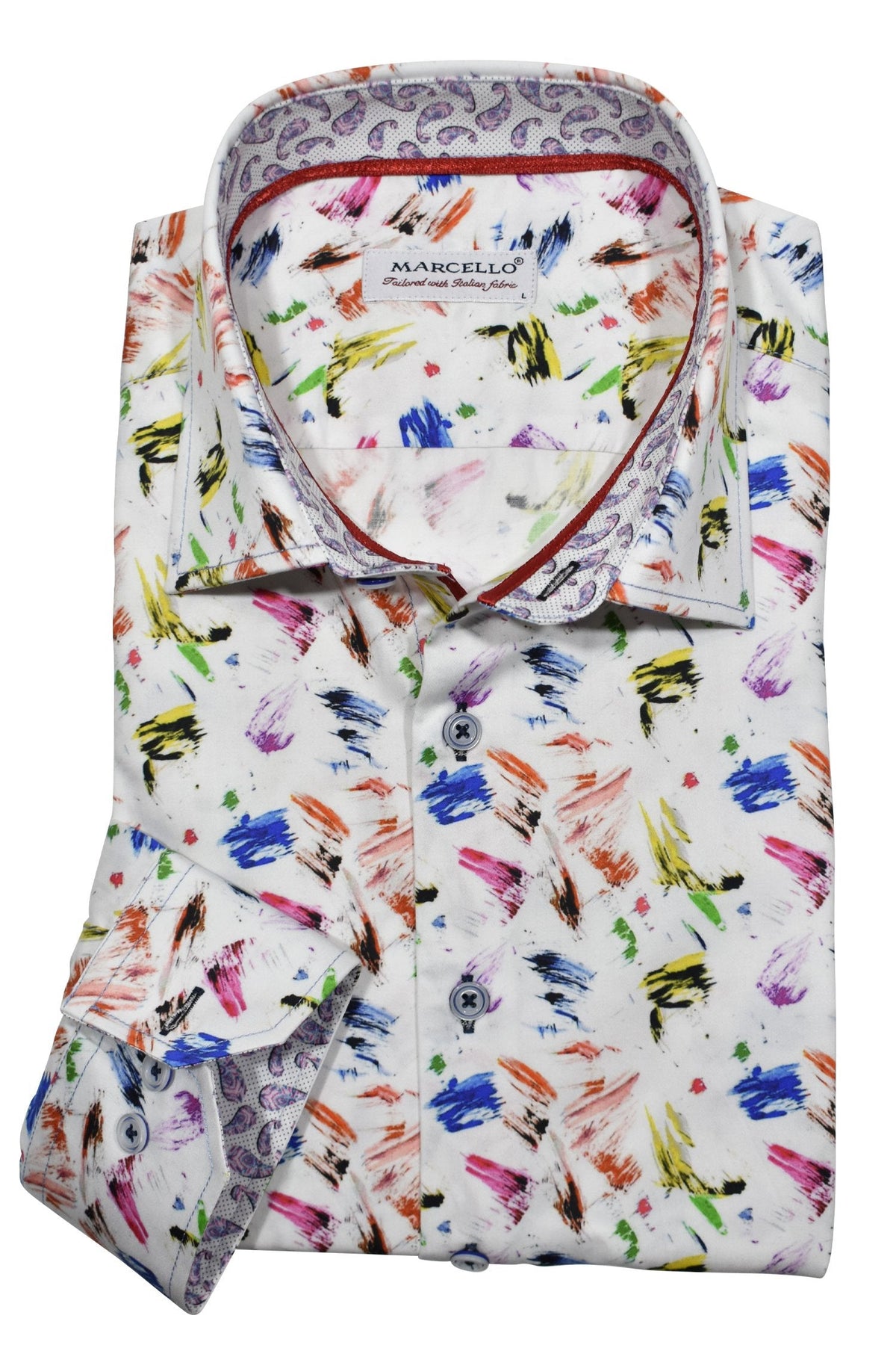 W995 Tropical Mural Sport Shirt