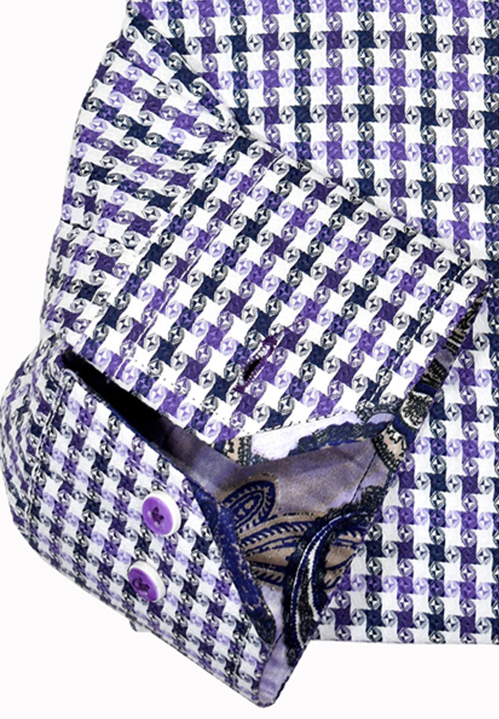 WE11 Executive Plum Charcoal Houndstooth