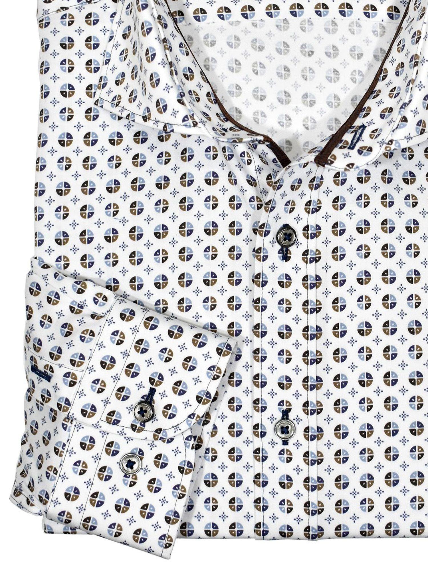 WM126  Slim Fit Soho Medallion Shirt