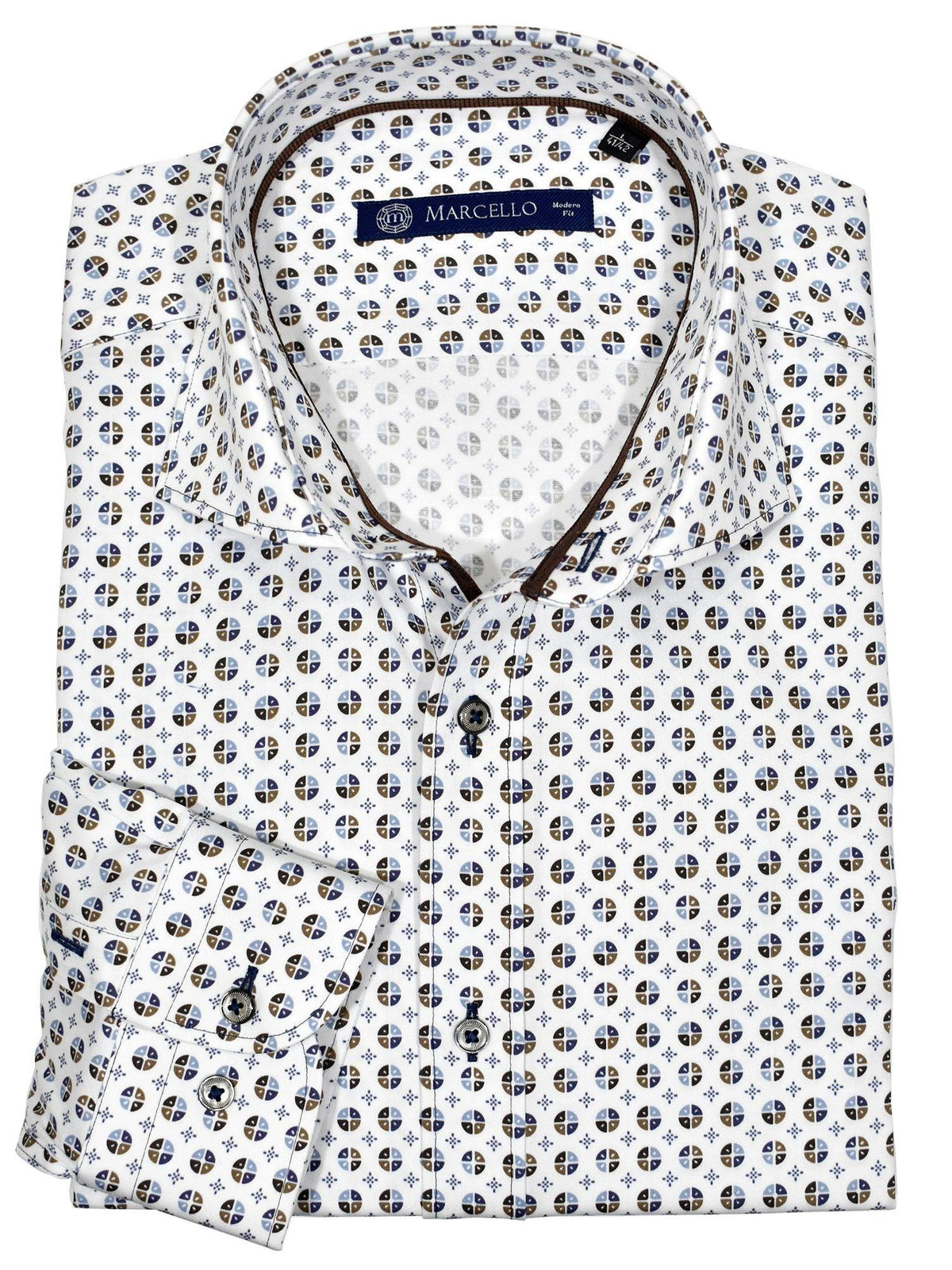 WM126  Slim Fit Soho Medallion Shirt