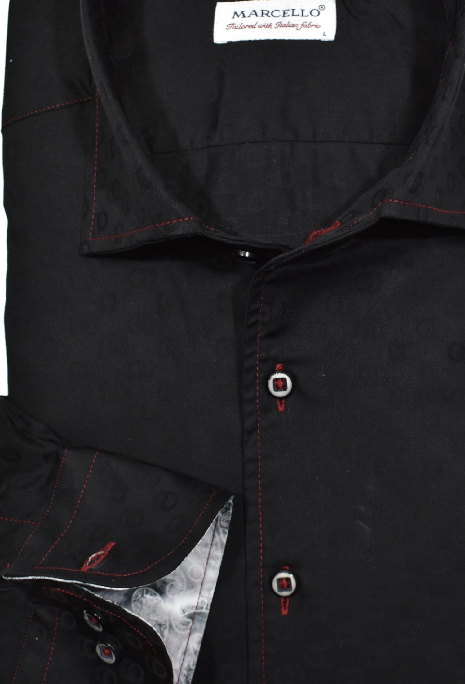WS138 Black Tonal Jacquard