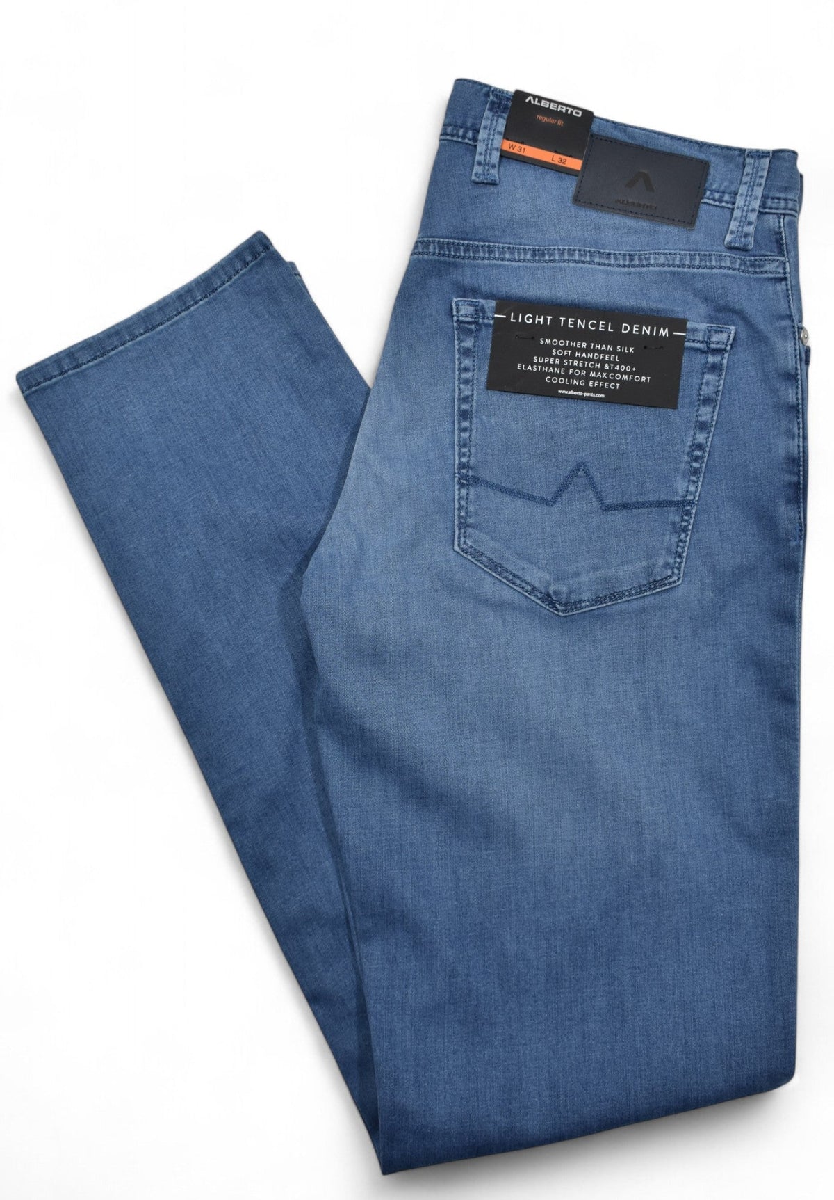 ZA1577-875 Mid Blue Tencel Denim Jean