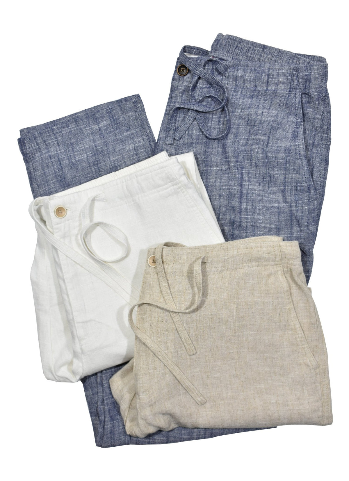 ZBB024 Drawstring Comfort Linen Pant