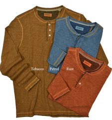 ZBK531 Washed Slub Henley