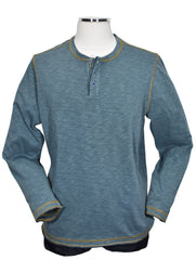 ZBK531 Washed Slub Henley
