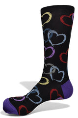 ZD1230 Dion Black Hearts Color Diamonds