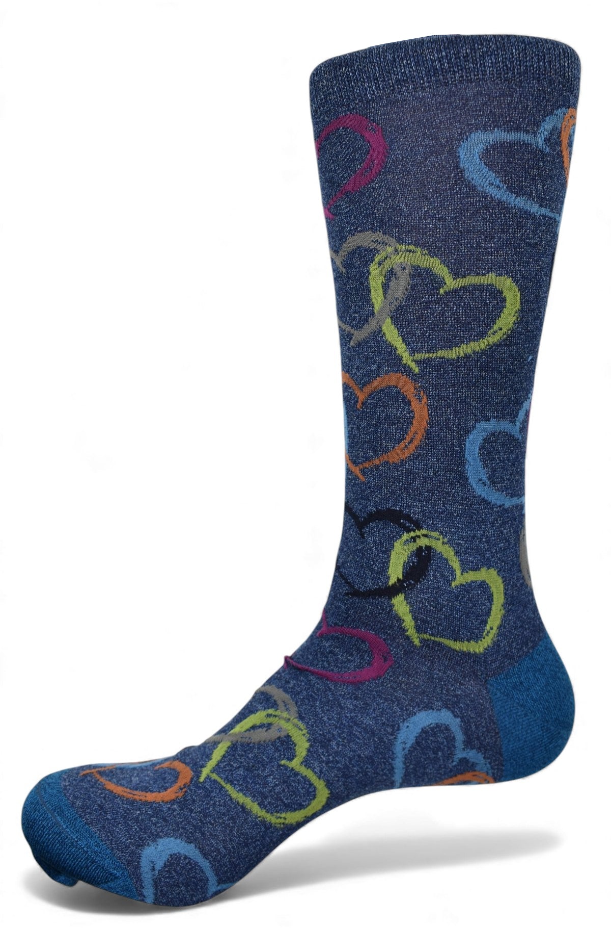 ZD1230 Dion Denim Hearts Color Diamonds