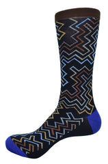 ZJ329 Earth Geo Lines Socks