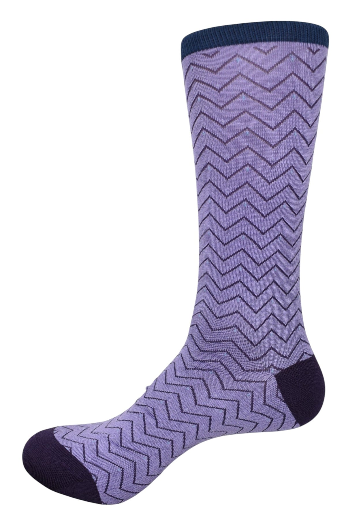 ZJ7270 Lilac Chevron Marcello Socks