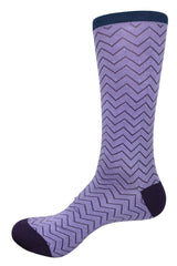 ZJ7270 Lilac Chevron Marcello Socks