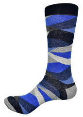 ZJ8025 Indigo Crescent Socks