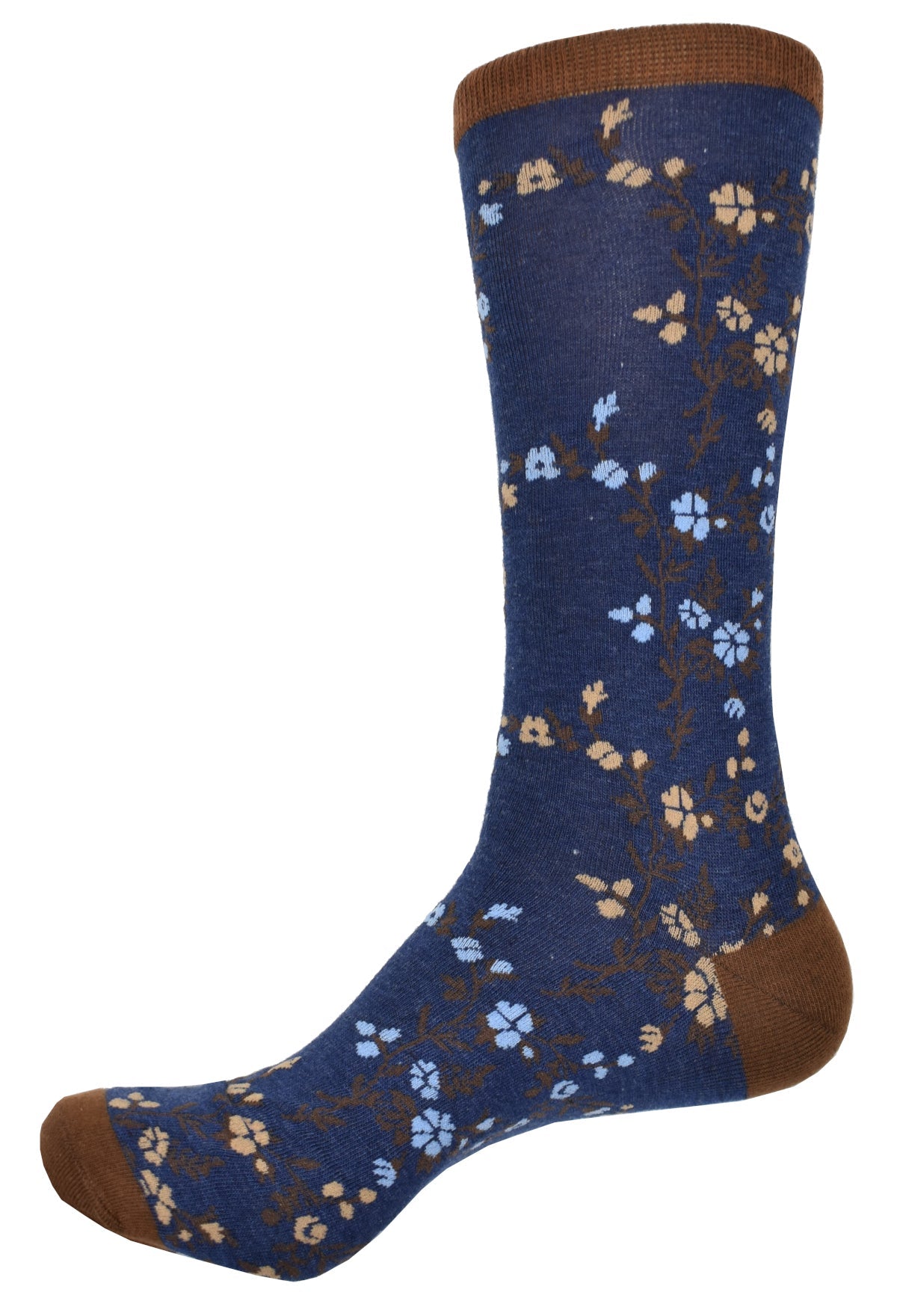 ZJ8065 Indigo Floral Sock