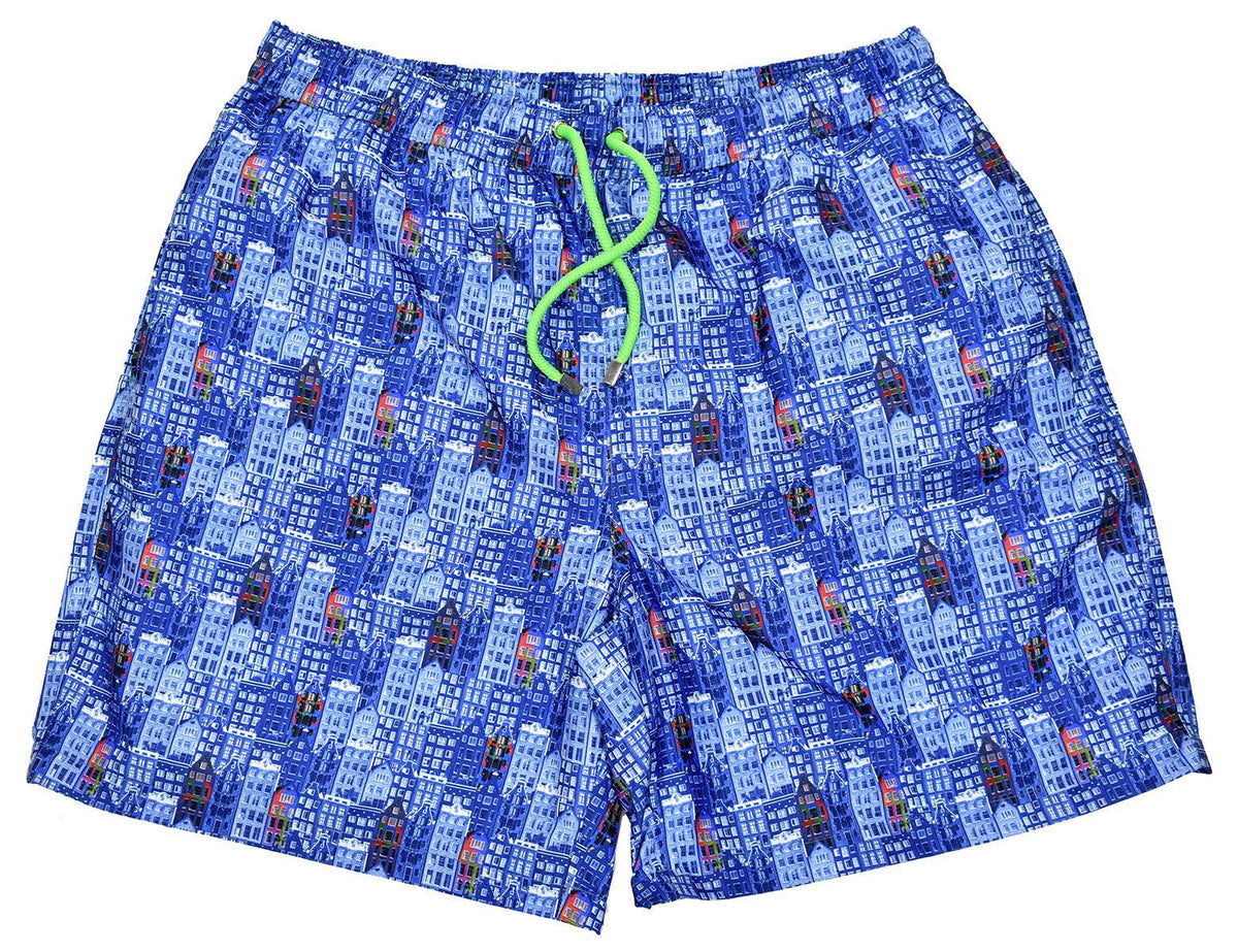 ZL24 Blue Buildings Swim Suit