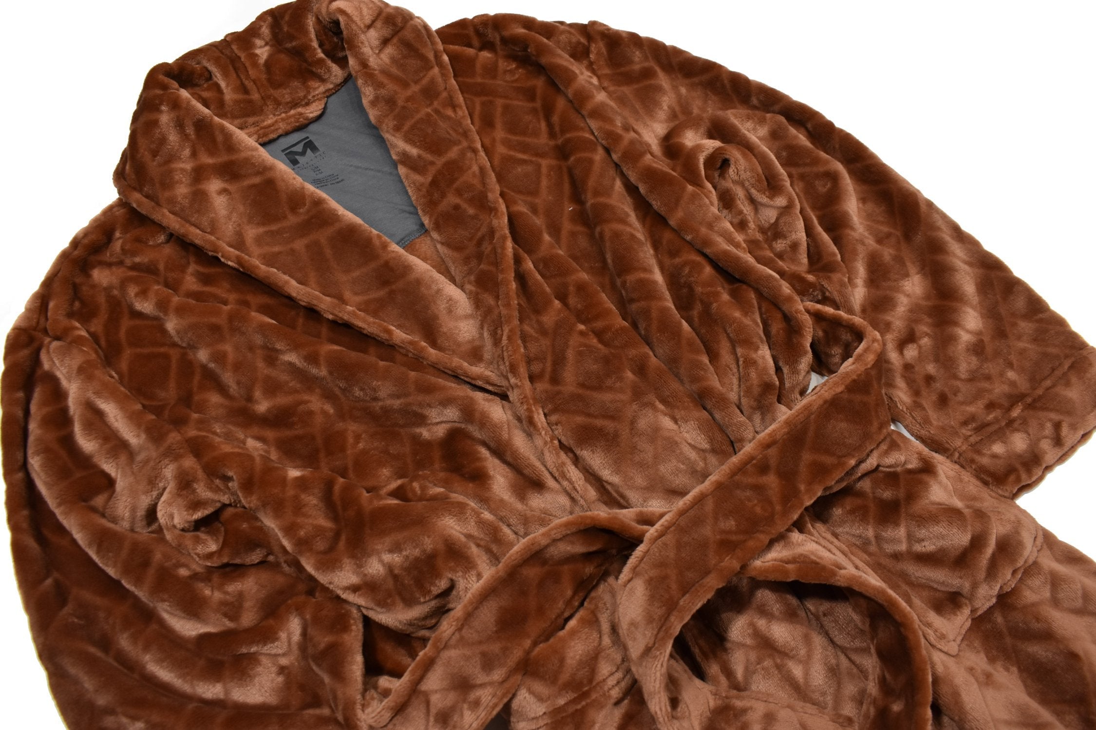 ZM12612 Plush Copper Jacquard Robe