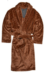 ZM12612 Plush Copper Jacquard Robe