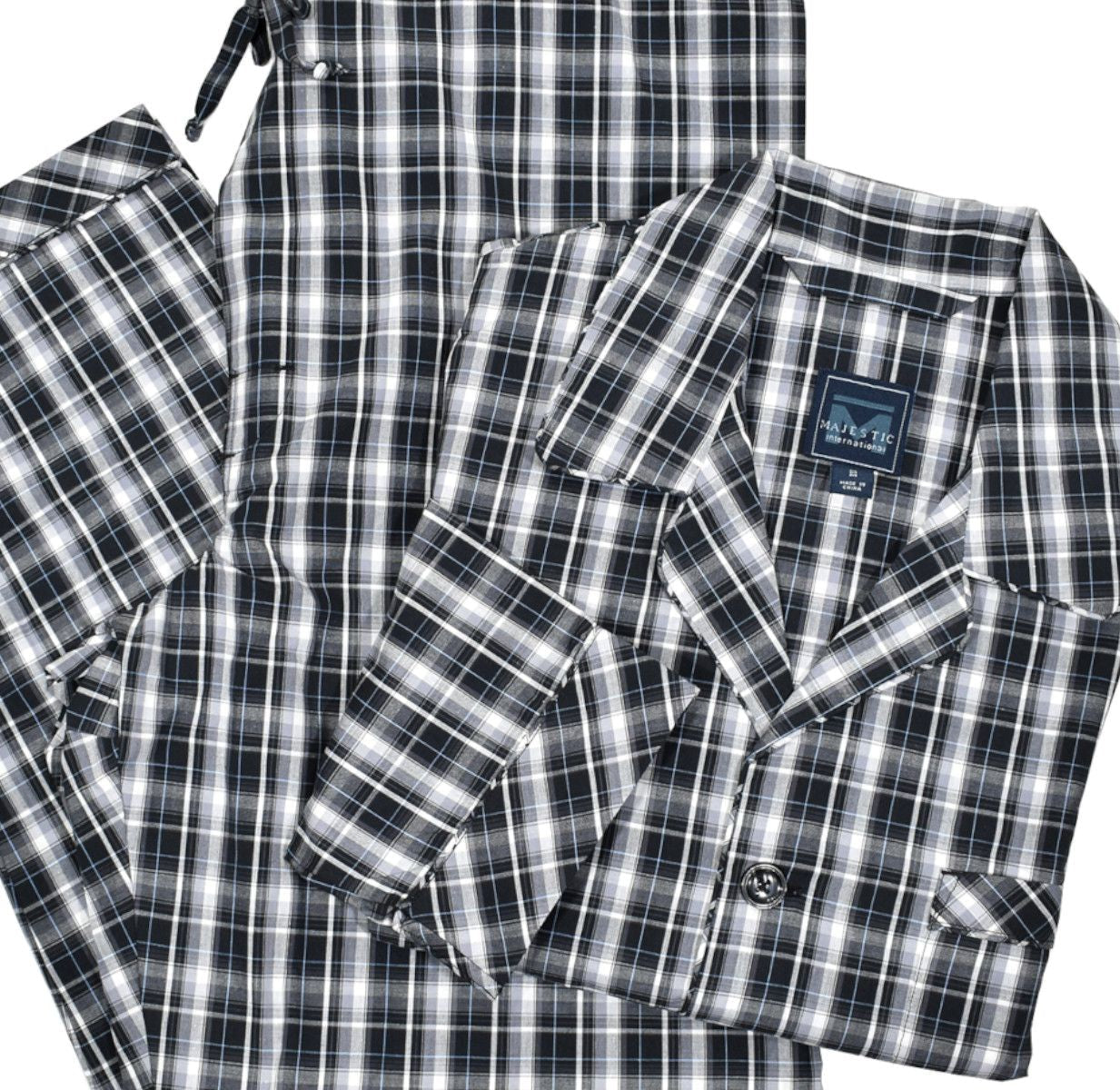 ZM1263-2 Black Watch Plaid Pajama