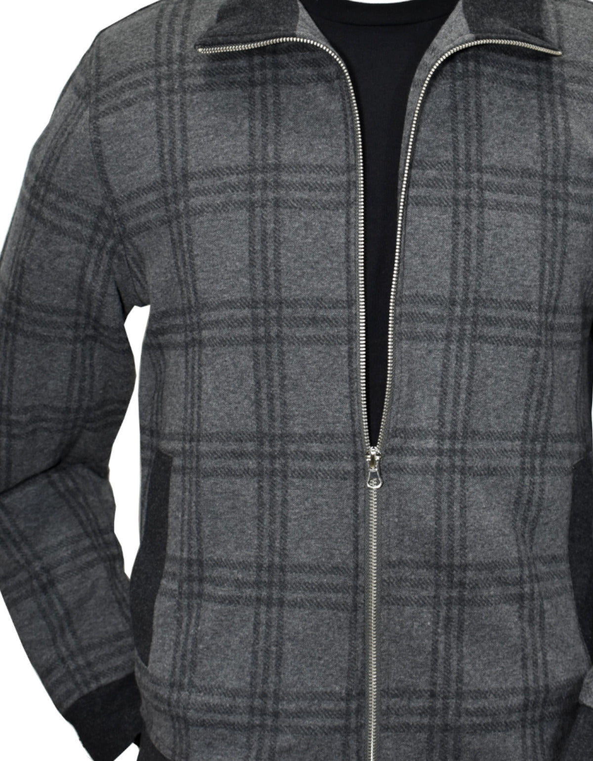 ZM1264 Charcoal Plaid Leisure Set