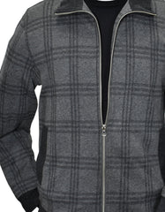 ZM1264 Charcoal Plaid Leisure Set