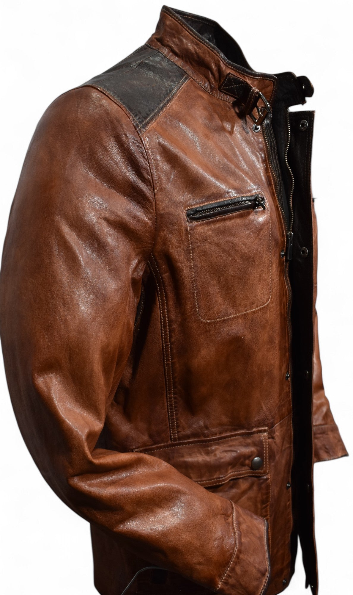 ZM3971 Cognac Engineered Leather