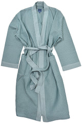 ZM4120R Teal Majestic Diamond Weave Robe
