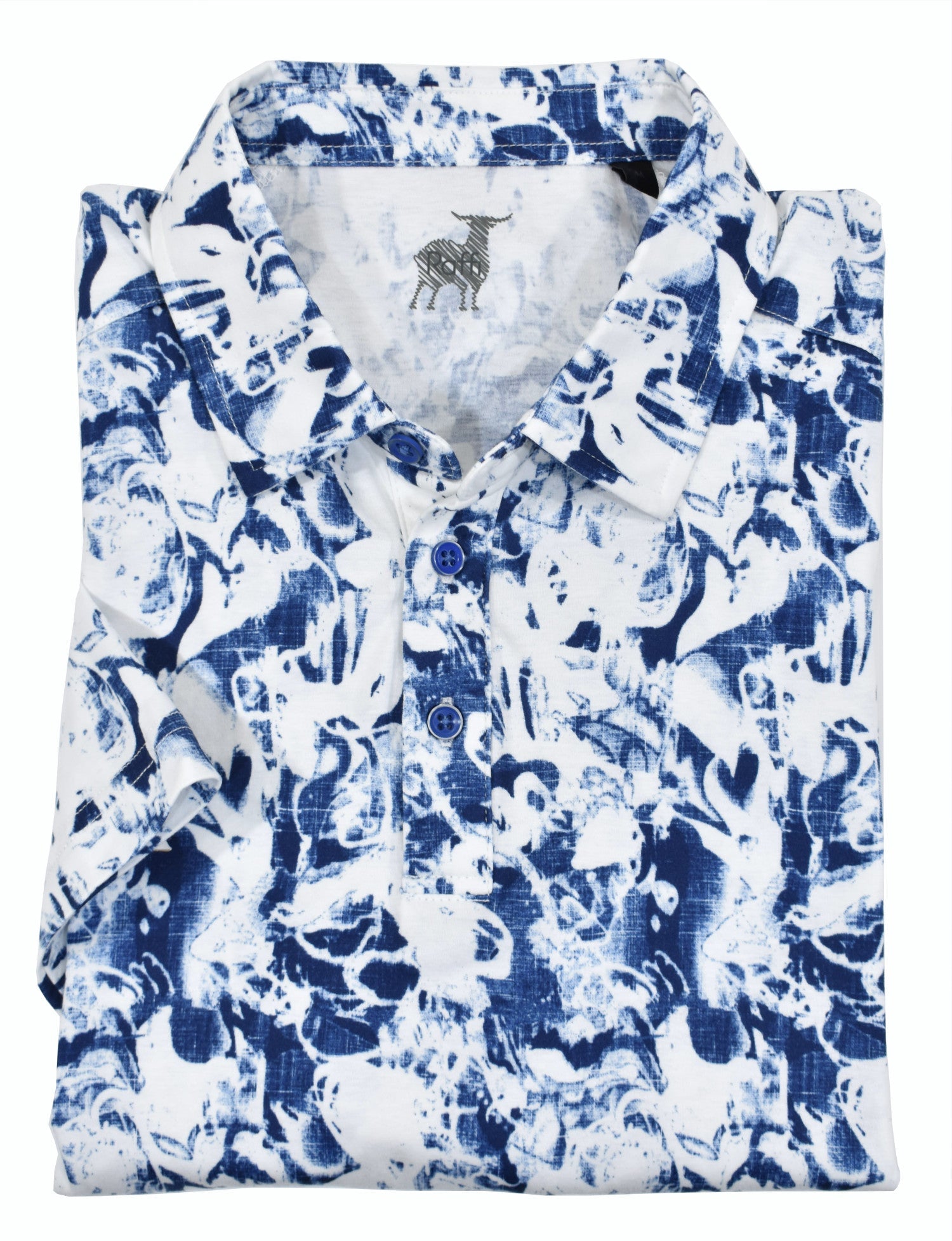ZR23866 Raffi Soft Toned Floral Polo