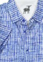 ZR24300 Brushed Plaid Full Button Polo