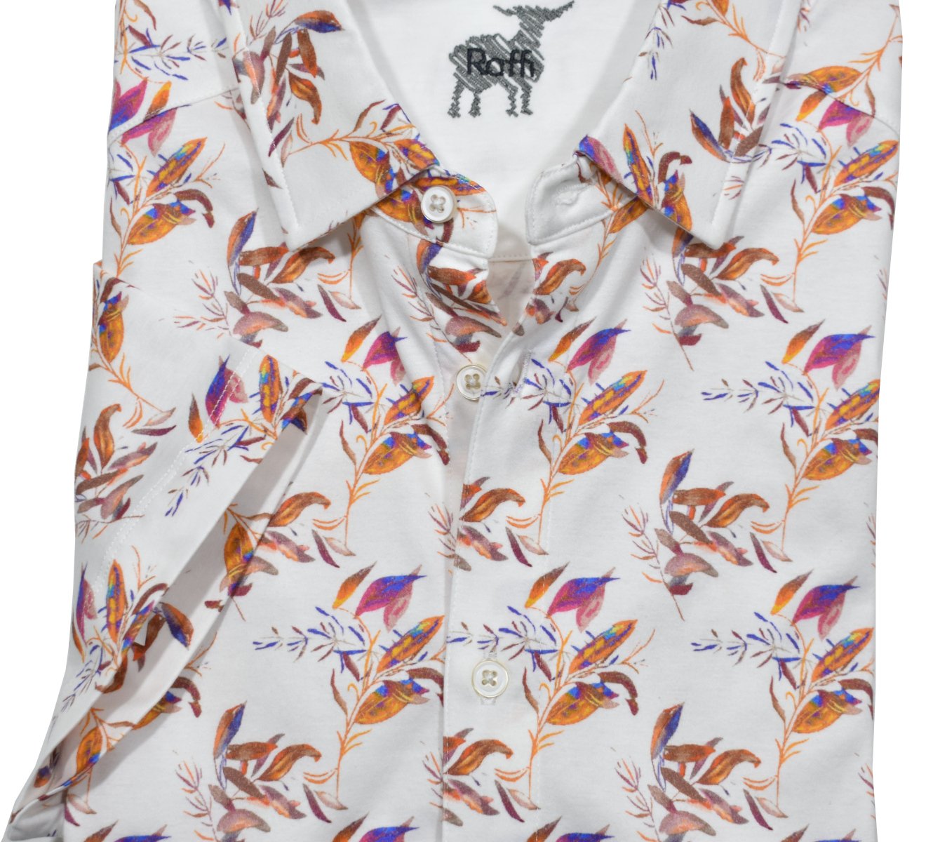 ZR24366 Raffi Coral Abstract Polo