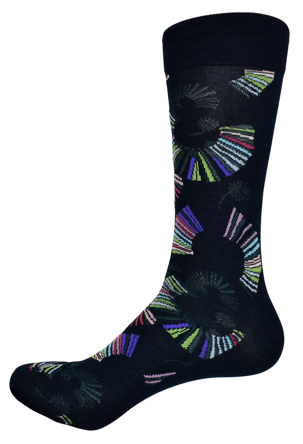 ZV1501 Flamingo Fan Navy Sock