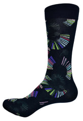 ZV1501 Flamingo Fan Navy Sock
