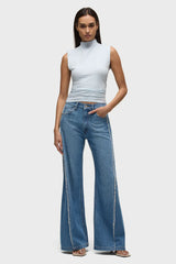 Jodie Loose Fit Wide Leg w/ Frayed Seams