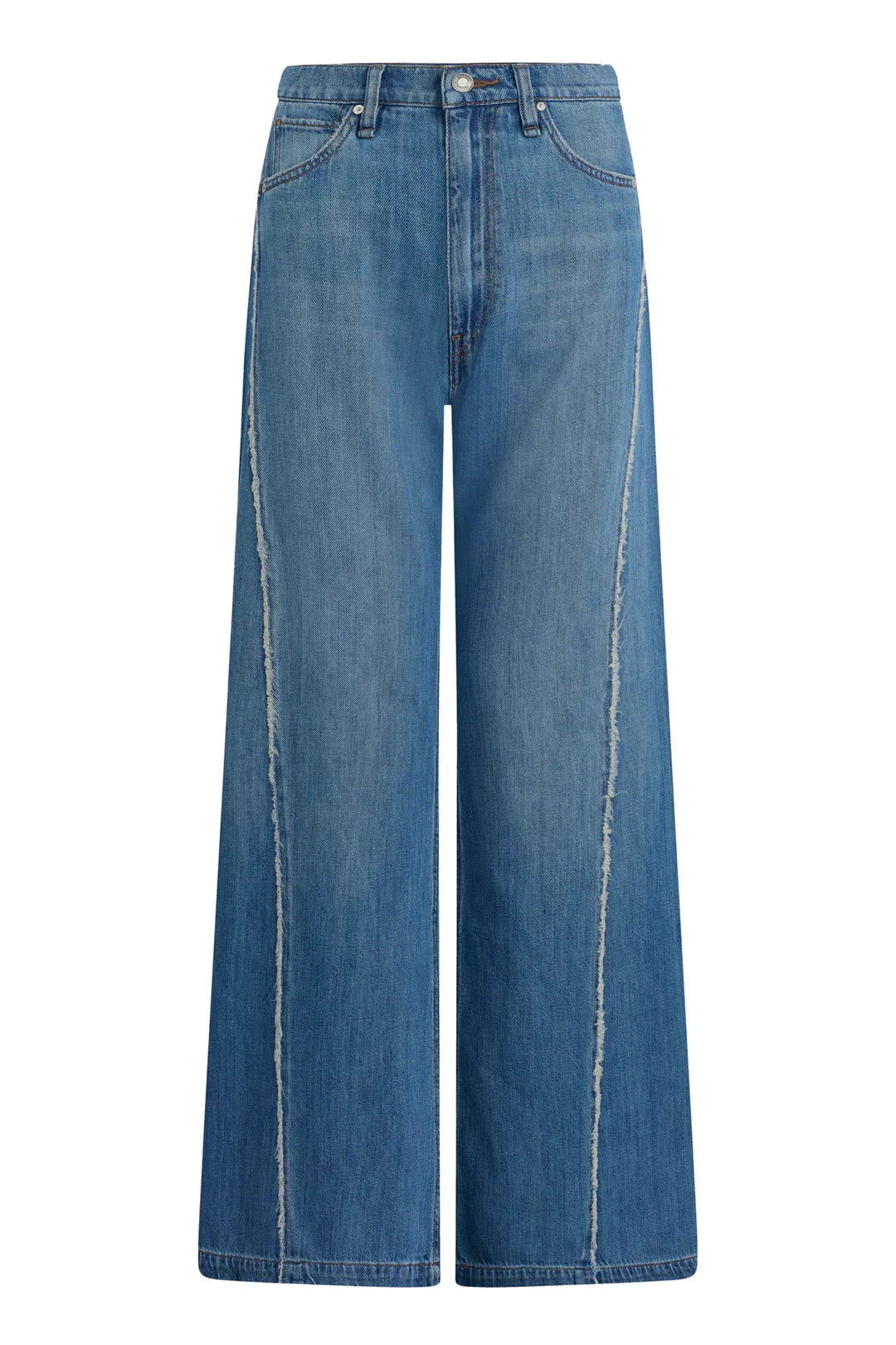 Jodie Loose Fit Wide Leg w/ Frayed Seams