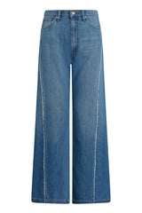 Jodie Loose Fit Wide Leg w/ Frayed Seams