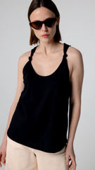 Cotton Silk Knotted Tank