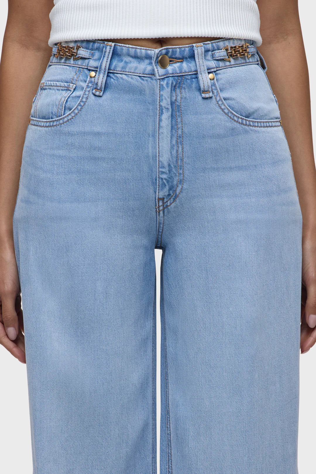 James High Rise Wide Leg w/ Accent Hardware
