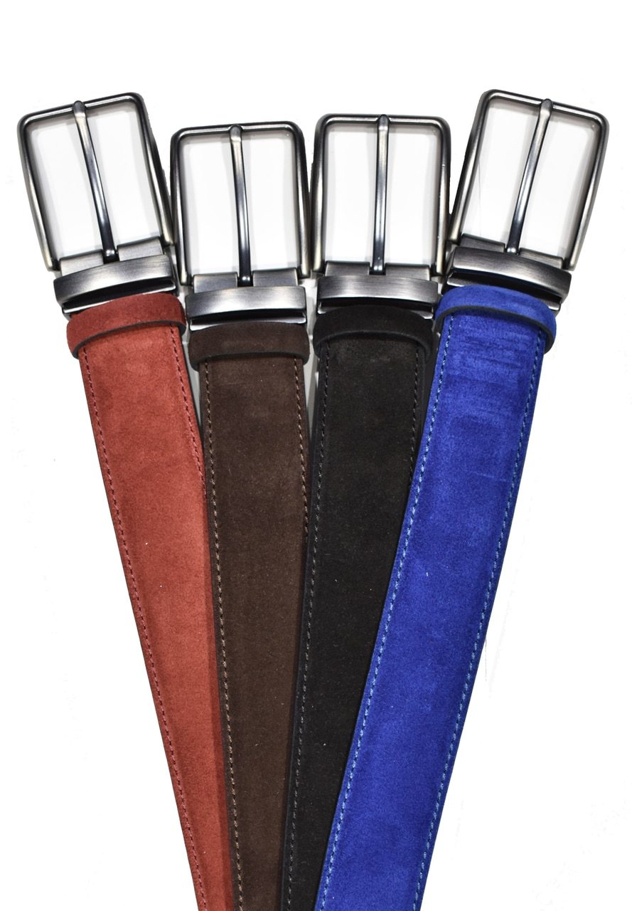 B13 Marcello Men's Suede Leather Belt