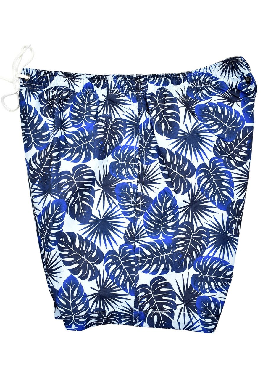 ZO140 Blue Leaves Bathing Suit