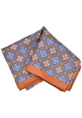 ZJSMNG Silk Geometric Pocket Square