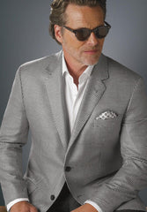 ZR56520 Marcello Black-White Hounds Tooth Sport Coat