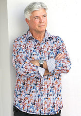 W669 Glicky Water Colors Mens Shirt