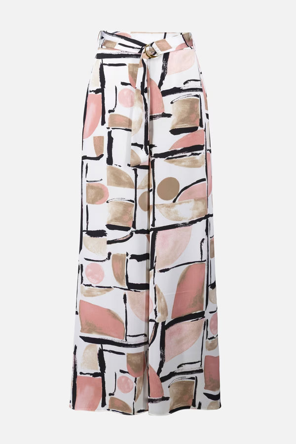 Wide Leg Abstract Trouser