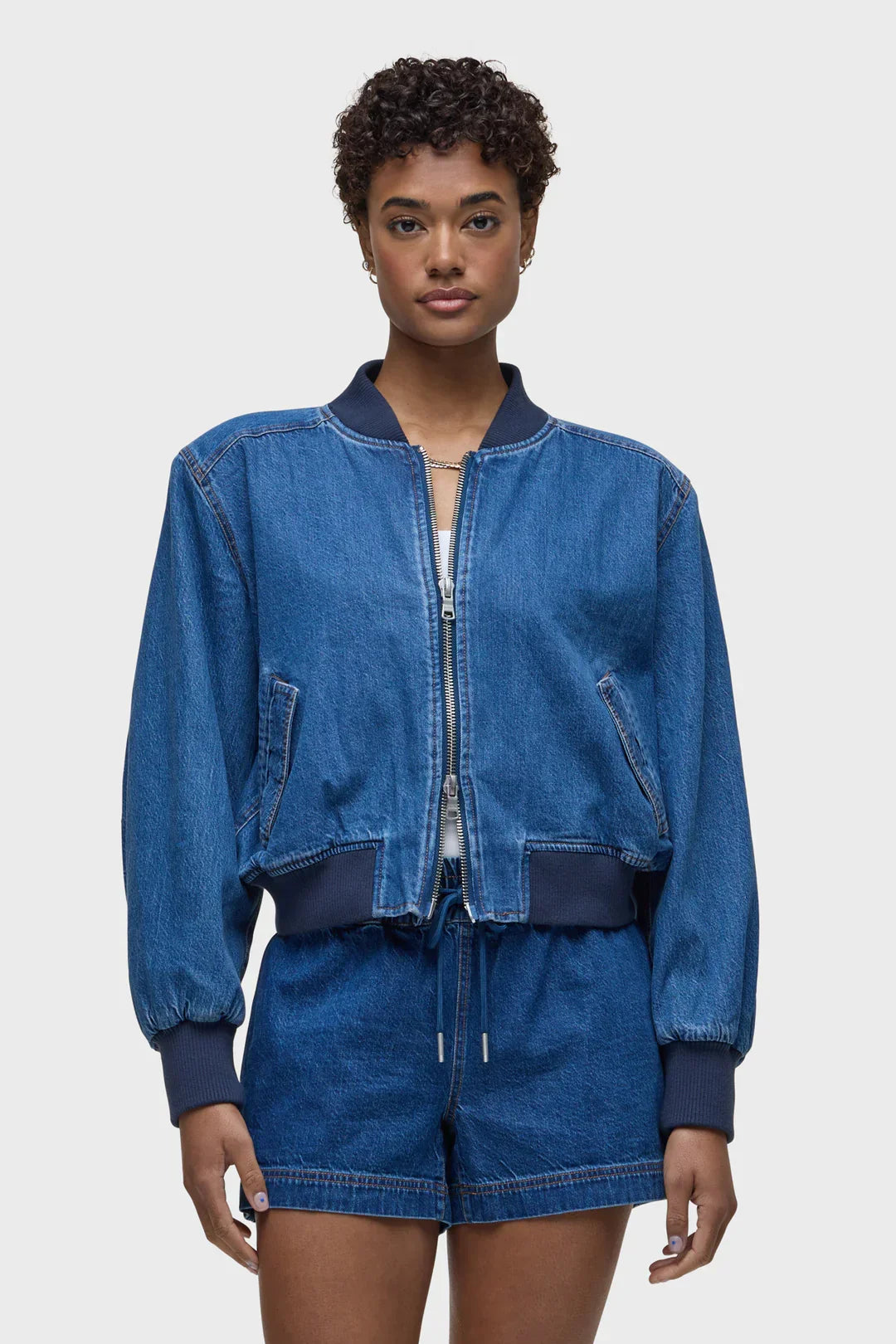 Denim Bomber Jacket